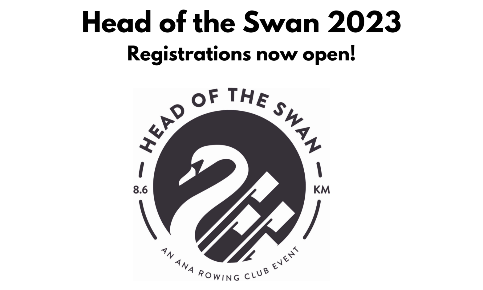 Register for Head of the Swan 2023